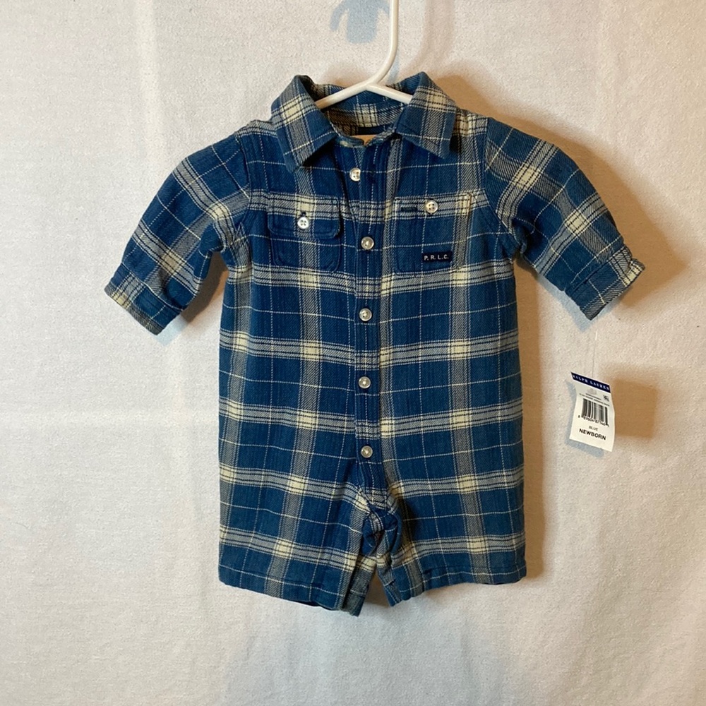 RALPH LAUREN newborn one piece outfit NWT